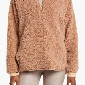 Beyond Yoga Take Flight Fleece Sherpa Half Zip Pullover Jacket Small NWT